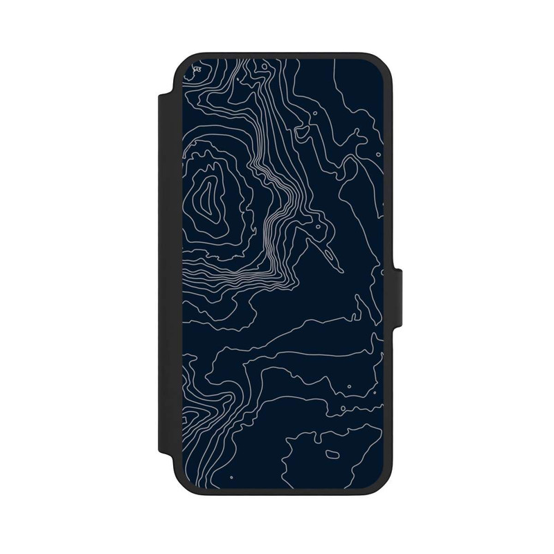 Galaxy A56 5G NIVOflip Lignes de Contour de Montagne Sombres
