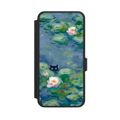 Samsung Galaxy A56 5G NIVOflip Katze im Teich Gemälde