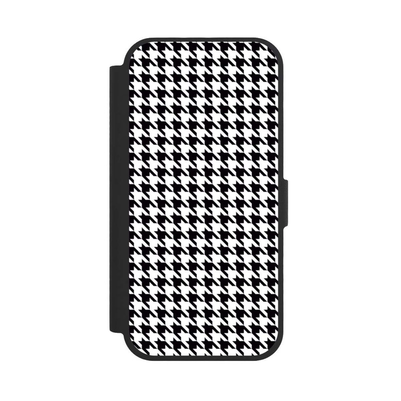 iPhone 17 NIVOflip Hahnentritt Schwarz Weiß