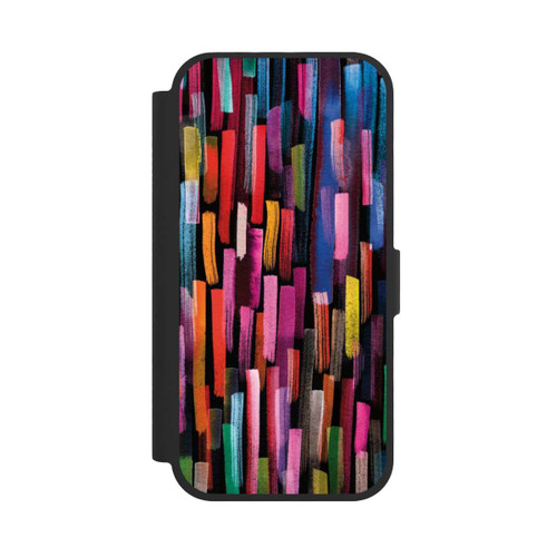  NIVOflip Bunte Pinselstriche schwarz