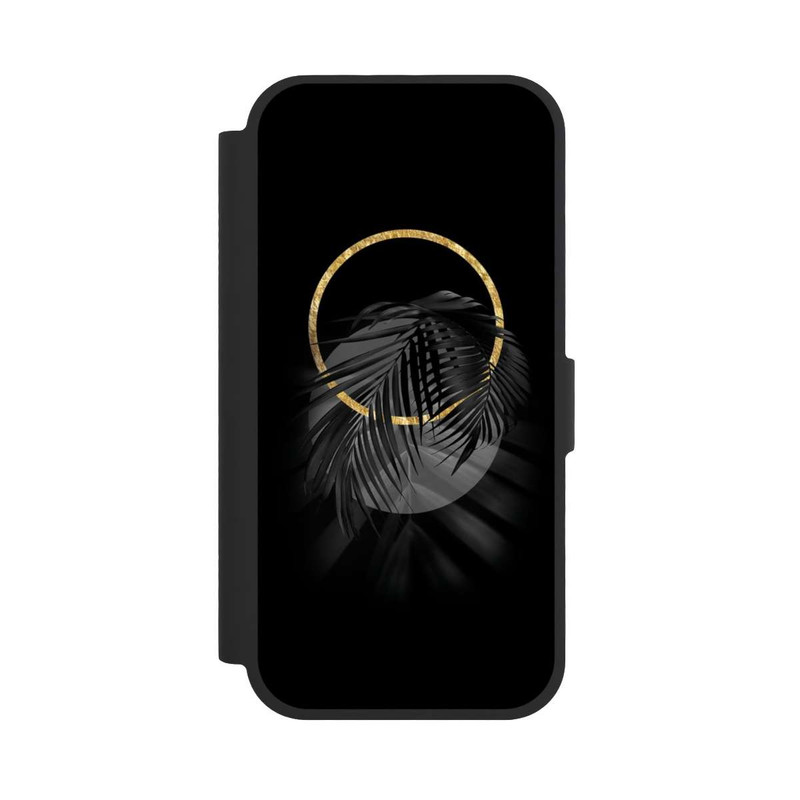 iPhone 17 NIVOflip Feuille tropicale noire
