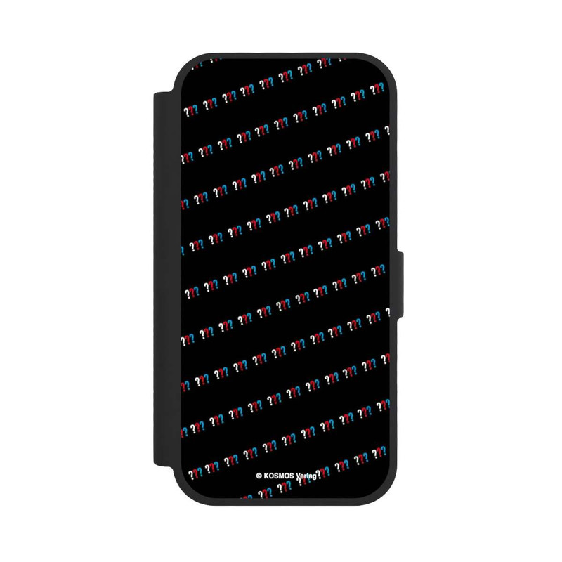 iPhone 17 NIVOflip Drei Fragezeichen Muster Schräg