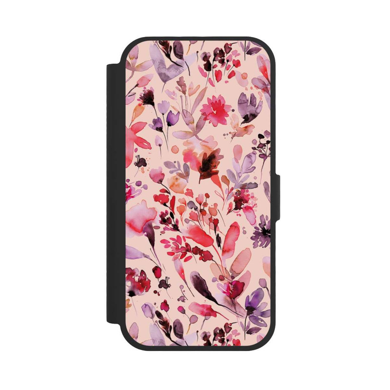 iPhone 17 NIVOflip Künstlerische Blumen Viva Magenta