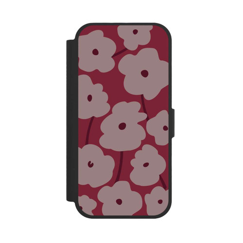  NIVOflip Minimalistische Blumen Bordeaux