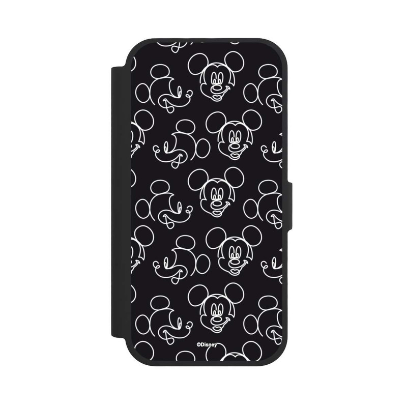 iPhone 17 NIVOflip Disney Mickey Muster Schwarz
