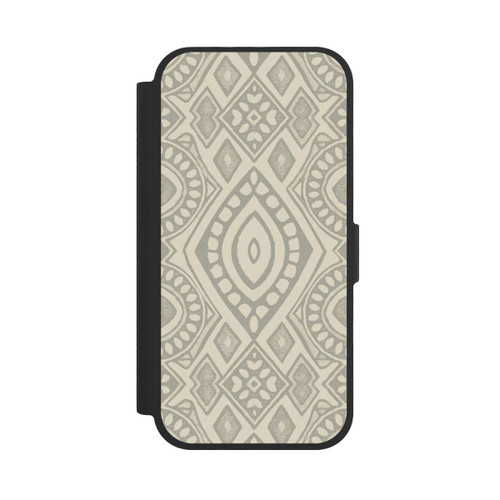  NIVOflip Boho Geometric Mosaic Pattern Neutral Grey and Beige