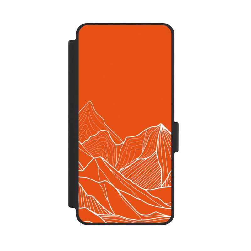 Galaxy S26 NIVOflip Höhenlinien Berg Orange