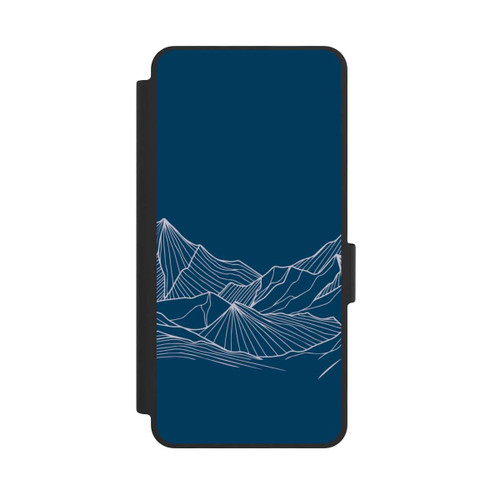 Samsung Galaxy S26 NIVOflip Blue Mountain Contour Lines