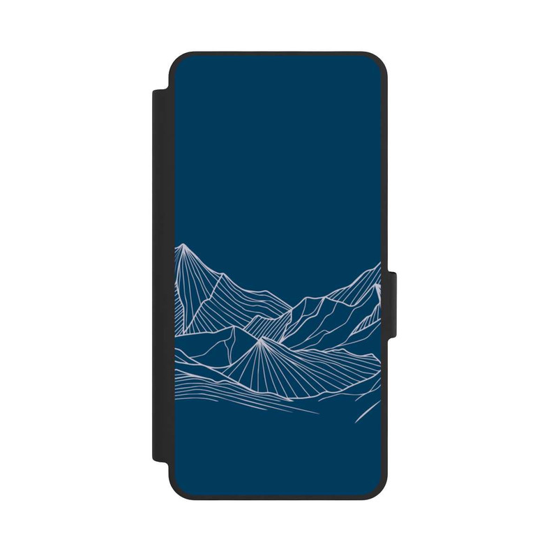 Galaxy S26 NIVOflip Blue Mountain Contour Lines