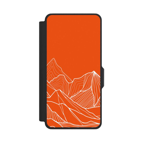 Samsung Galaxy S26+ NIVOflip Montain Contour Line Art Orange