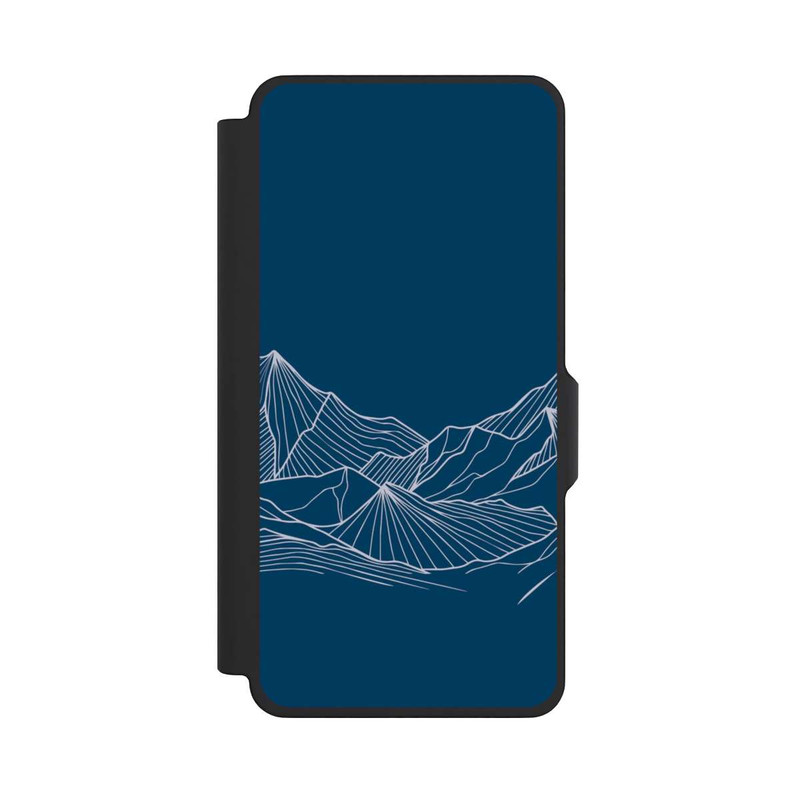 Galaxy S26+ NIVOflip Blue Mountain Contour Lines