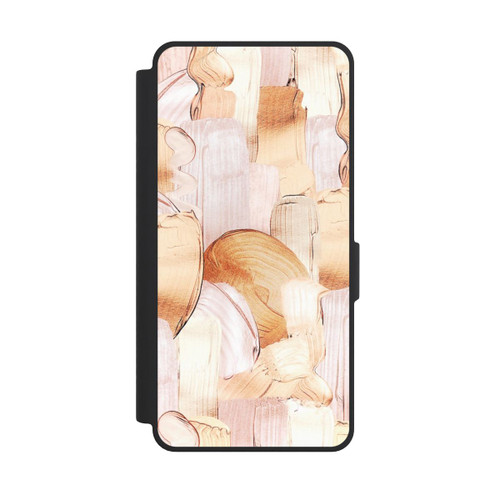 Samsung Galaxy S26 Ultra NIVOflip White/Gold Brush Pattern