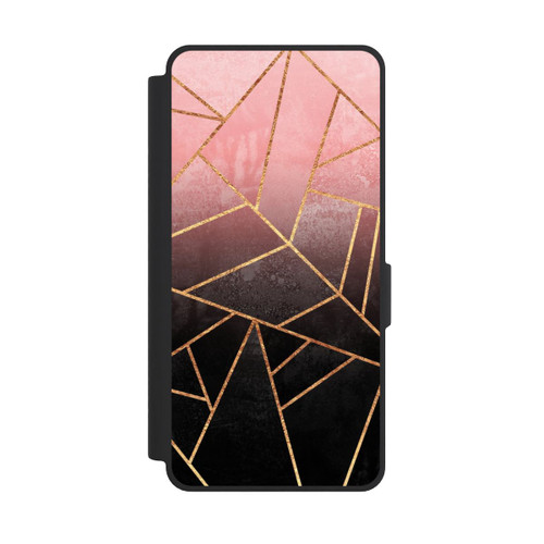 Samsung Galaxy S26 Ultra NIVOflip Imprimé Pierre Or Rose Et Noir