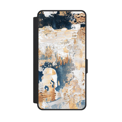 Samsung Galaxy S26 Ultra NIVOflip Abstraction Bleu et Or