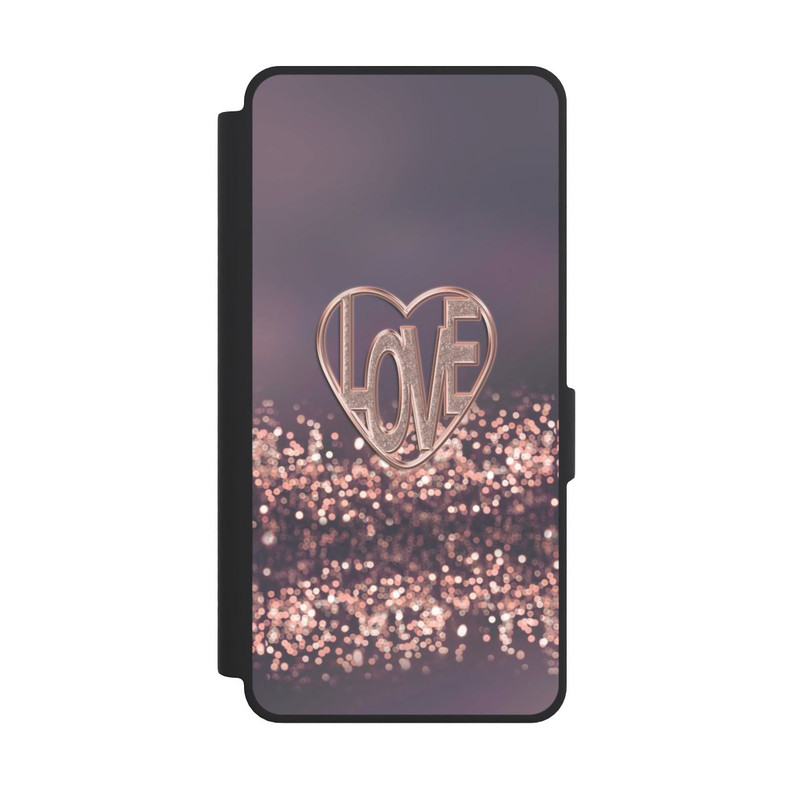 Galaxy S26 Ultra NIVOflip LOVE Glitzerrosa