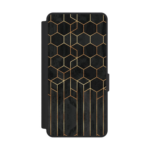 Samsung Galaxy S26 Ultra NIVOflip Hexagones noirs