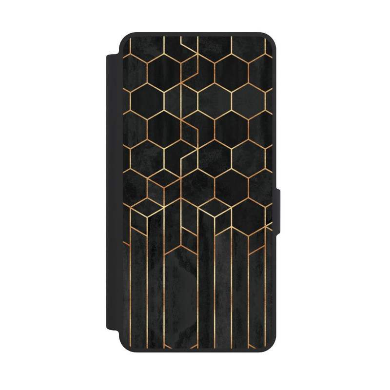 Galaxy S26 Ultra NIVOflip Hexagones noirs
