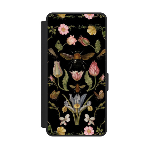 Samsung Galaxy S26 Ultra NIVOflip Wildblumen und Biene Schwarz