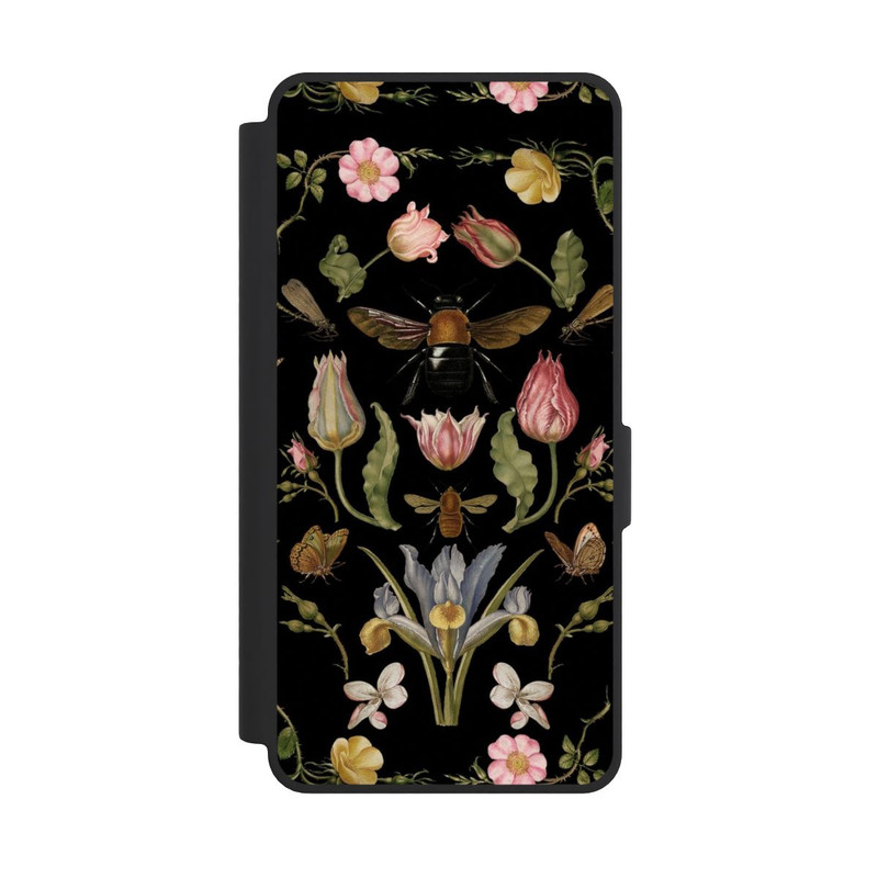 Galaxy S26 Ultra NIVOflip Wildblumen und Biene Schwarz