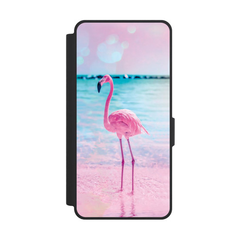 Samsung Galaxy S26 Ultra NIVOflip Pink Flamingo on the beach
