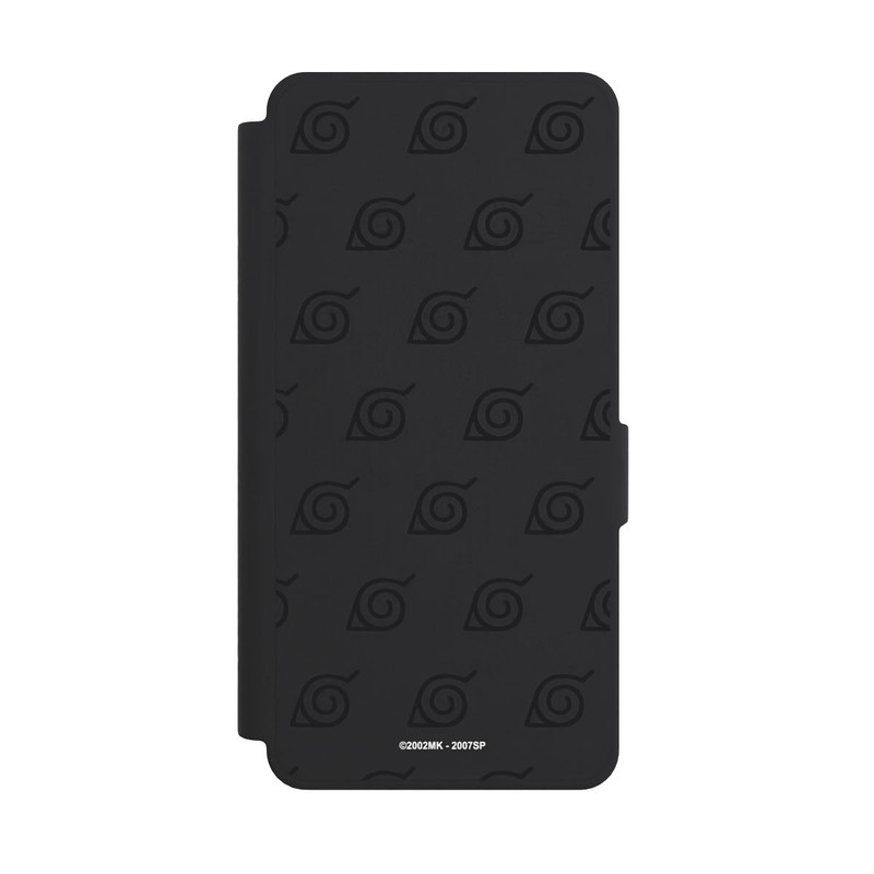 Galaxy S26 Ultra NIVOflip Konoha Pattern Noir sur Fond Transparent