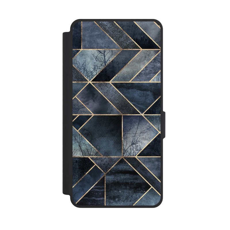 Galaxy S26 Ultra NIVOflip Abstraktes Natur-Dunkelblau