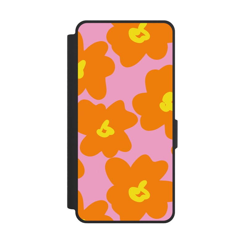Galaxy S26 Ultra NIVOflip Fleurs Rétro Rose & Orange