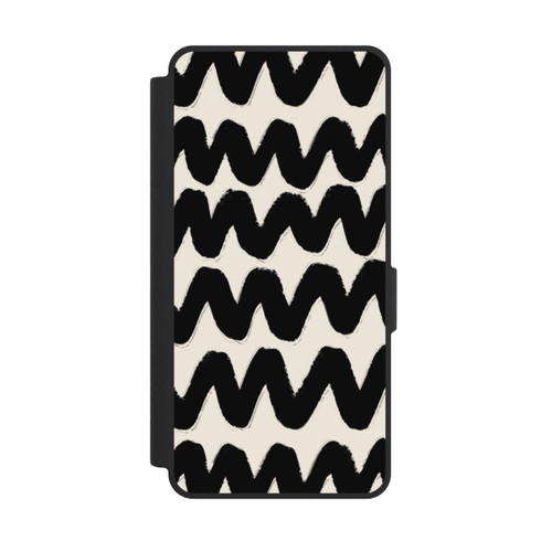 Samsung Galaxy S26 Ultra NIVOflip Vagues Noires Pattern