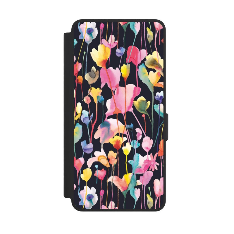 Galaxy S26 Ultra NIVOflip Fleurs sauvages Noir