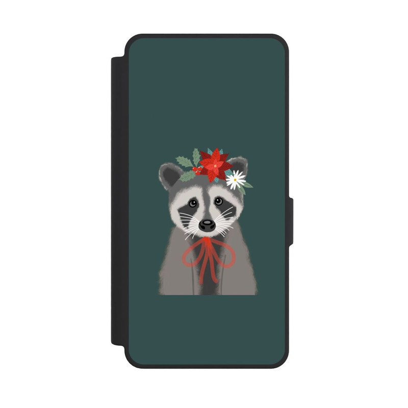 Galaxy S26 Ultra NIVOflip weihnachtlicher Waschbär