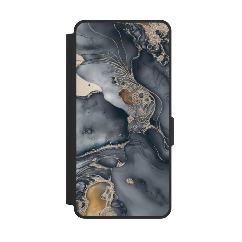 Galaxy S26 Ultra NIVOflip Alcohol Ink Gold Grey avec IA