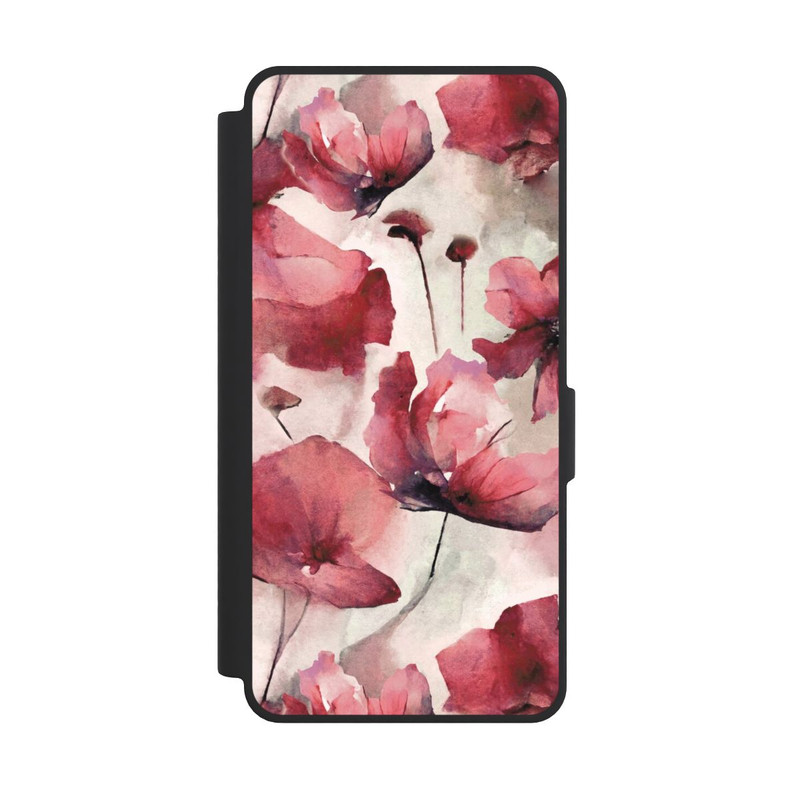 Galaxy S26 Ultra NIVOflip Wild Poppies Seamless Watercolour with AI