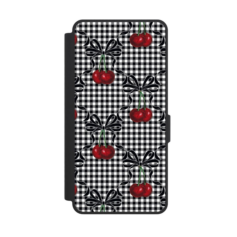 Galaxy S26 Ultra NIVOflip Cherry Pattern Black