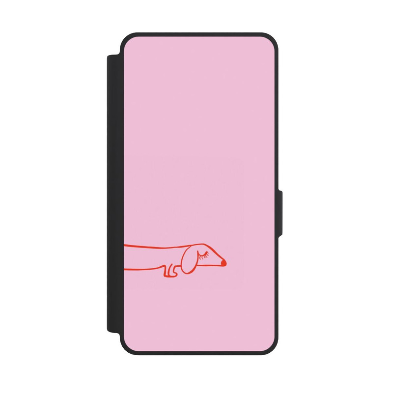 Galaxy S26 Ultra NIVOflip Dachshund Illustration Pink