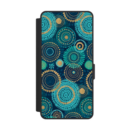 Samsung Galaxy S26 Ultra NIVOflip Blockprint India Teal Gold