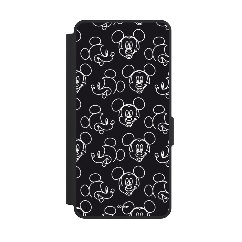 Galaxy S26 Ultra NIVOflip Disney Mickey Faces Black Line Art Pattern