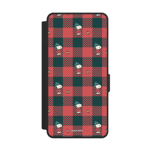 Samsung Galaxy S26 Ultra NIVOflip Peanuts Red Tartan Pattern