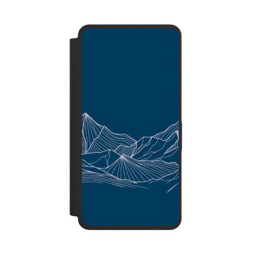 Samsung Galaxy S26 Ultra NIVOflip Blue Mountain Contour Lines