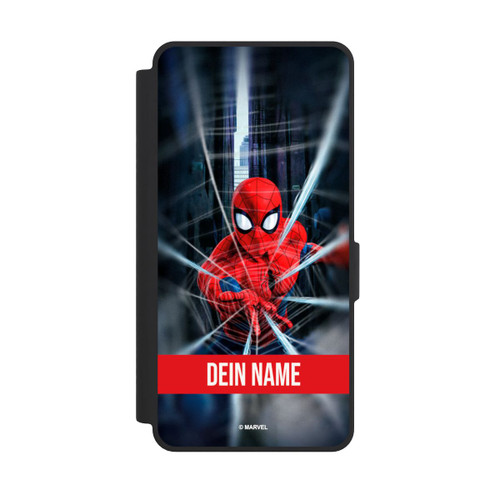 Samsung Galaxy S26 Ultra NIVOflip Spiderman Webs in Action Personalisierbar