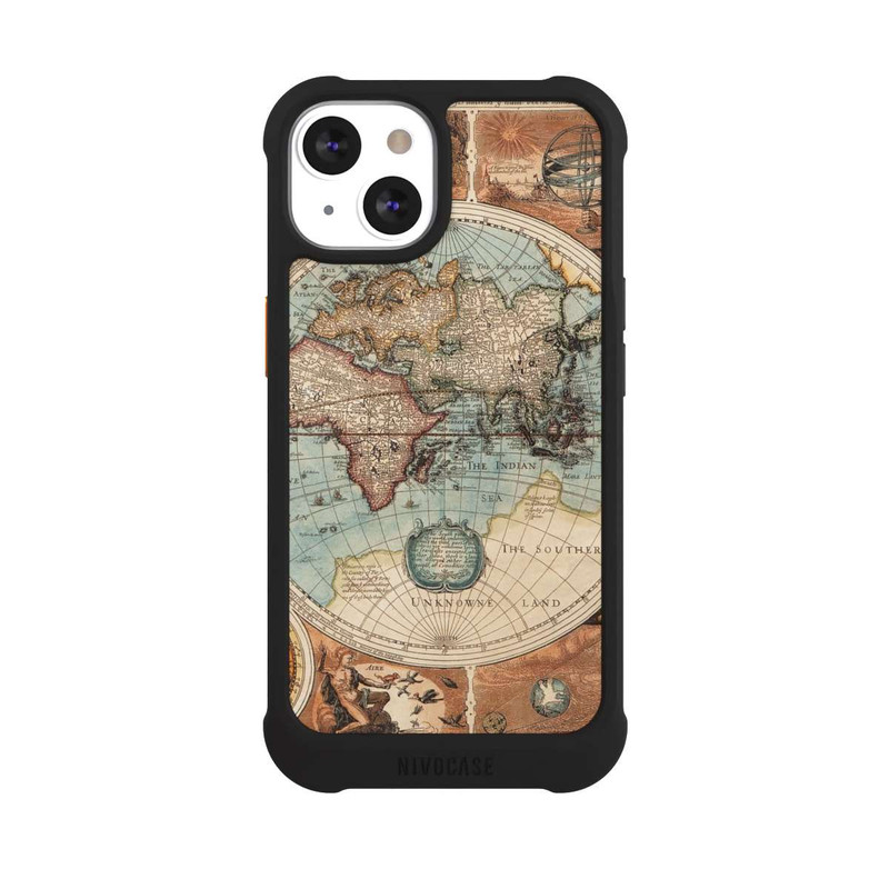 iPhone 13 NIVOmax Vintage Weltkarte