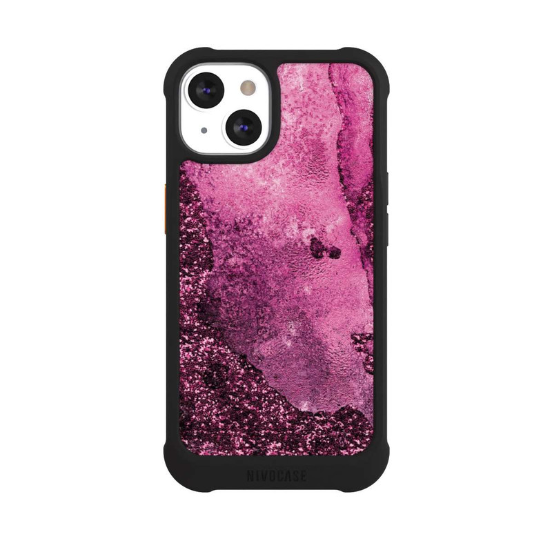 iPhone 13 NIVOmax Pink Glitter Marble 2