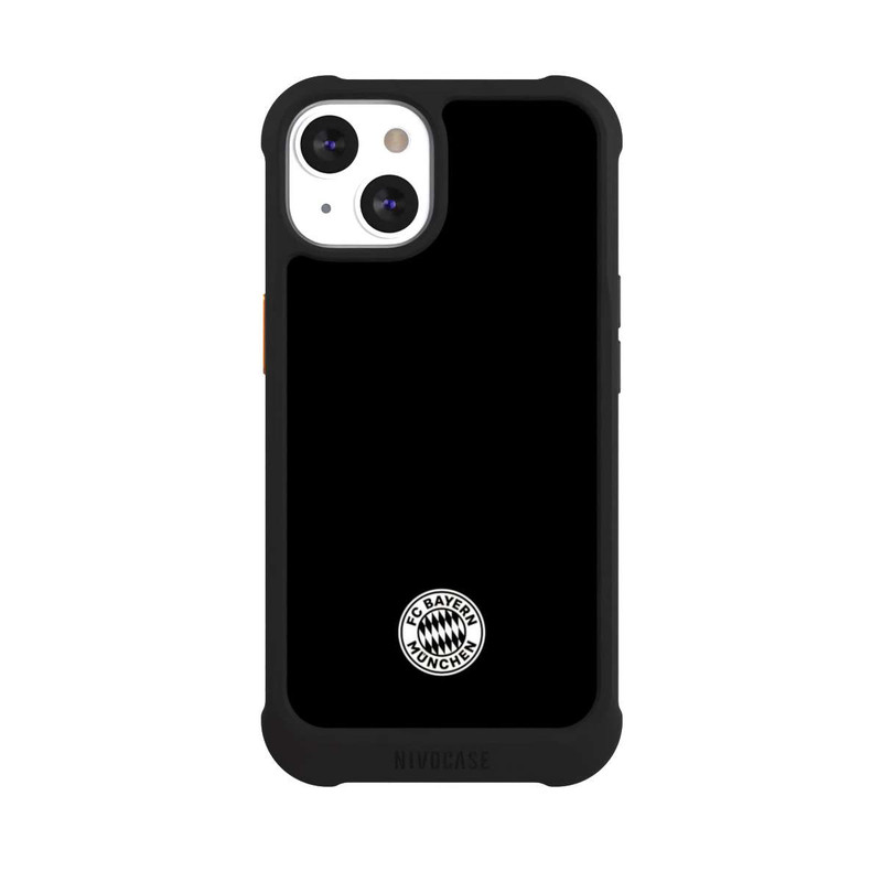 iPhone 13 NIVOmax Classic FCB Logo - white on black