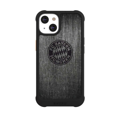 Apple iPhone 13 NIVOmax Metalllook FCB Logo einfarbig
