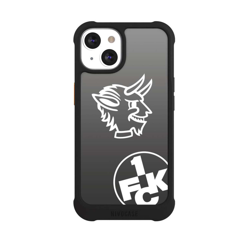 iPhone 13 NIVOmax Teufelskopf FCK auf Schwarz