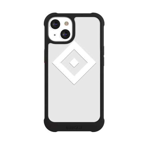 Apple iPhone 13 NIVOmax Rauten Logo auf HSV Grau