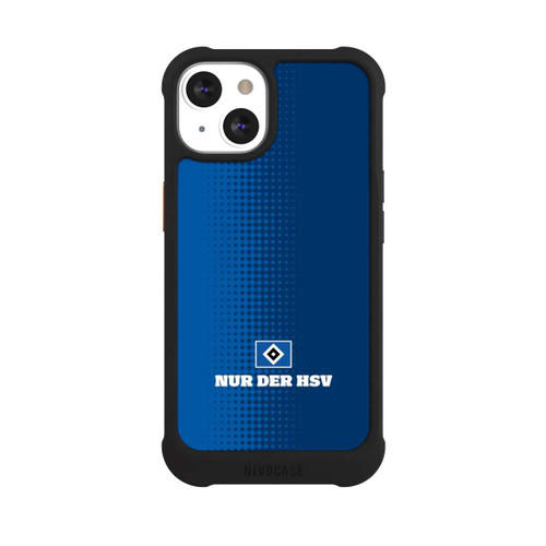 Apple iPhone 13 NIVOmax Nur der HSV - Rautenraster Blau