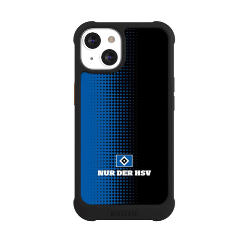 Apple iPhone 13 NIVOmax Nur der HSV - Rautenraster Schwarz
