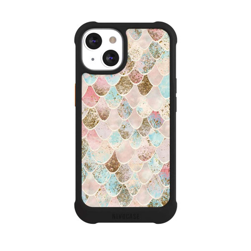 Apple iPhone 13 NIVOmax Glitzer Look Meerjungfrau Muster