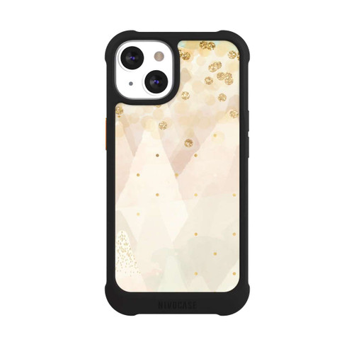 Apple iPhone 13 NIVOmax Look neige pailleté doré