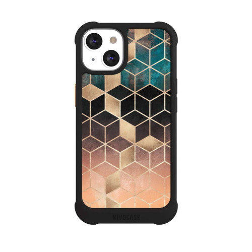 Apple iPhone 13 NIVOmax Ombre Traum Würfel Gold Druck